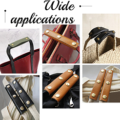 8 stücke 4 farben abnehmbare pu imitation leder tasche griff wrap&nbsp;PURS-BBC0001-09
