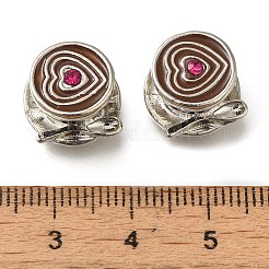 Gestell Legierung Emaille europäischen Perlen&nbsp;PALLOY-A009-23P