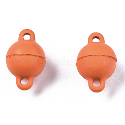 Fermoirs magnétiques en alliage peint par pulvérisation avec boucles&nbsp;PALLOY-T080-20-NR