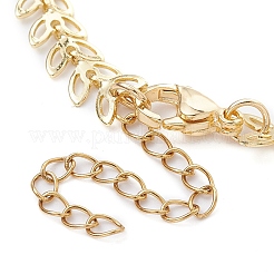 Messing handgefertigte Cobs-Kettenglieder-Armbandherstellung&nbsp;AJEW-TA00007