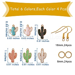 Kit zum Selbermachen von Kaktus-Ohrringen&nbsp;DIY-SZ0005-93