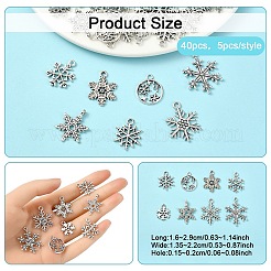 40 pz 8 stili pendenti in lega di stile tibetano&nbsp;FIND-YW0006-26