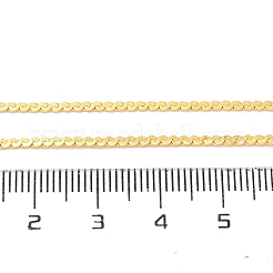1.5 mm dicke Serpentinenketten aus Messing mit Gestellbeschichtung für Damen und Herren&nbsp;MAK-L044-12G