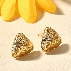 Orecchini a triangolo in ottone&nbsp;EJEW-Z083-03G