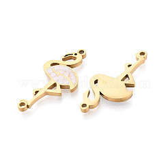 Pendentifs en acier inoxydable 304 émaillés&nbsp;STAS-T074-04G