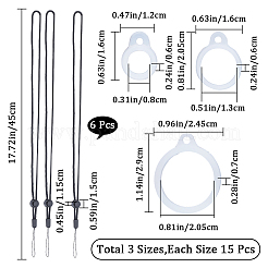 6 cordon de cou en polyester réglable.&nbsp;DIY-GF0008-19