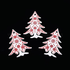 Große anhänger aus weihnachtsspray lackiertem holz&nbsp;WOOD-N005-105