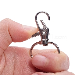 Zinklegierung Schwenkkarabiner Spangen&nbsp;PALLOY-YW0001-02PA