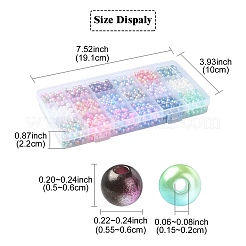 1350 Stück Regenbogen-ABS-Kunststoff- und Acryl-Perlen im 18-Stil&nbsp;DIY-YW0007-99