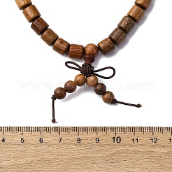 Bracelets enroulés en perles rondes en bois&nbsp;BJEW-U041-02B