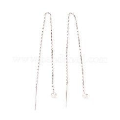 925 filo per l'orecchio in argento sterling rodiato&nbsp;STER-P047-10P