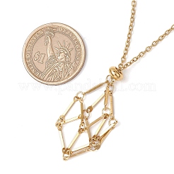 304 Edelstahl Makramee Beutel leer Steinhalter Halskette machen&nbsp;NJEW-JN05236-01