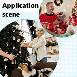 60 stücke 3 arten weihnachten thema gedruckt holz europäischen perlen&nbsp;WOOD-PH0003-21