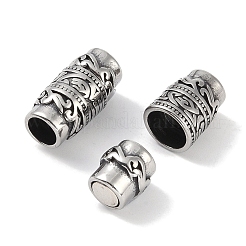 Fermoirs magnétiques en acier inoxydable chirurgical 316 de style tibétain&nbsp;STAS-P362-12B-AS