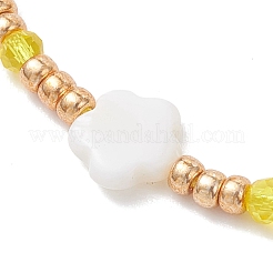 2 set di braccialetti di perline di vetro intrecciate e perline di vetro regolabili&nbsp;BJEW-MZ00287-03