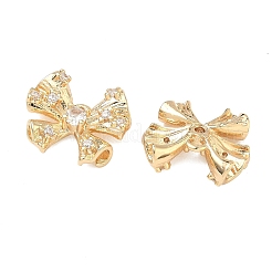 Pendenti in zirconi cubici trasparenti in micro pavè di ottone&nbsp;KK-T080-20G