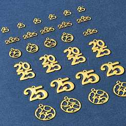 Crémaillère pendentifs en alliage placage&nbsp;FIND-FS0003-48