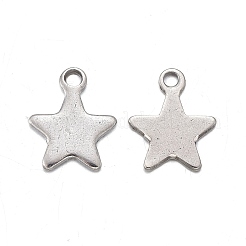 Anlaufgeschützte Charms aus Edelstahl 201&nbsp;STAS-F255-018P