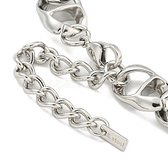 Anlaufgeschützte gedrehte Kettenarmbänder aus 304er Edelstahl für Damen&nbsp;BJEW-A017-02P