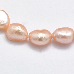 Brins de perles de culture d'eau douce naturelles&nbsp;PEAR-K003-19A