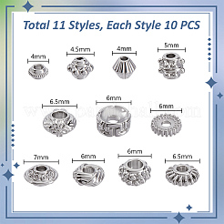 11 Stile Legierungsperlen&nbsp;FIND-PH0025-88P