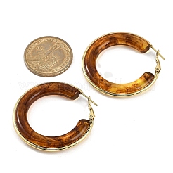 Orecchini a cerchio in acciaio inossidabile 304 per donna&nbsp;EJEW-B113-02G-03