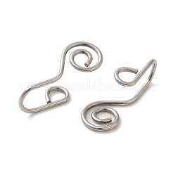Anillos nasales con clip de acero inoxidable quirúrgico 316 que no se deslustran&nbsp;STAS-P336-09D-P