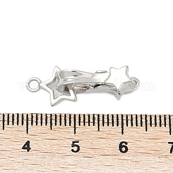 Cierress entrelazados de circonita cúbica transparente micro pavé de latón&nbsp;KK-U059-01P