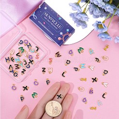 52pcs 26 styles de pendentifs en émail en alliage&nbsp;ENAM-SC0005-28