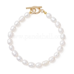 Natürliche kultivierte Süßwasserperlen-Perlenarmbänder für Frauen&nbsp;BJEW-JB13319-02