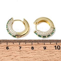 Créoles en laiton avec zircone cubique de micro pave&nbsp;KK-CBA8324-22G-03