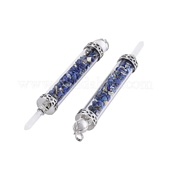 Natürliche Lapislazuli große spitze Anhänger&nbsp;G-F650-C15