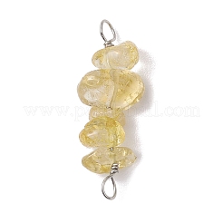 10 pièce 5 styles constellation quartz fumé naturel et quartz rose et obsidienne dorée et pierre de lune blanche et aigue-marine connecteur de perles en fil de cuivre enveloppé de breloques&nbsp;PALLOY-JF02905-12