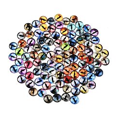 Cabochon in vetro trasparente stampato&nbsp;GL-CBAA22A-07