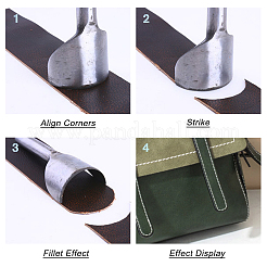 2 Stück 2 Stile 45# Stahl Lederhandwerk Werkzeug&nbsp;TOOL-GA0001-30P
