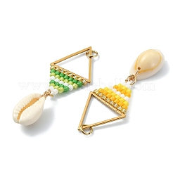 Pendenti con perline di semi di vetro&nbsp;PALLOY-MZ01414
