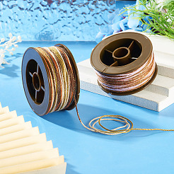 2 Rolle 2 Farben segmentgefärbte runde Polyester-Drehschnüre&nbsp;OCOR-TA0003-59C