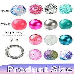 Kit fai da te per realizzare gioielli con gomma da masticare&nbsp;DIY-CJC0009-08B