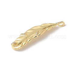 Pendentifs avec zircon cubiques à micro-pavés en laiton&nbsp;KK-P290-42G