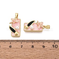 Ciondoli smaltato in ottone&nbsp;KK-SZC0009-04G-02