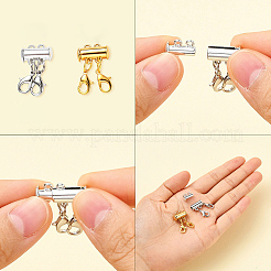 2 set 2 fermagli magnetici in lega di stile&nbsp;FIND-YW0001-25
