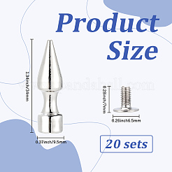 20 pz di perni a vite con punte in lega di zinco&nbsp;FIND-GF0008-53A