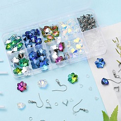 DIY-Set zur Herstellung von Ohrringen mit glitzernden Sternen und Schneeflocken&nbsp;DIY-YW0006-56