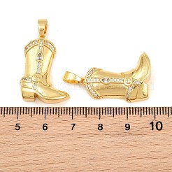 Messing micro pave klare zirkonia anhänger&nbsp;CU-CBA765C-02B-G