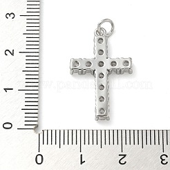 Cremagliera placcatura micro ottone spianare pendenti zirconi&nbsp;KK-K392-17A-P