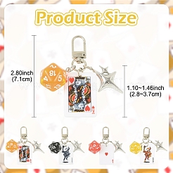 Decorazioni pendenti in acrilico&nbsp;HJEW-YW00308-01
