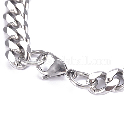 Herrenarmbänder aus Edelstahl 667 mit kubanischer Gliederkette&nbsp;BJEW-G631-13P-1