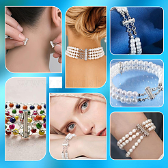 8 Stück 4 Arten Messing-Schiebeverschlüsse&nbsp;KK-PH0014-83