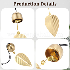 Messing Glocke Anhänger & Charms&nbsp;HJEW-WH20816-010G-A