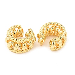 Orecchini con polsino a spirale in ottone&nbsp;EJEW-K251-16G